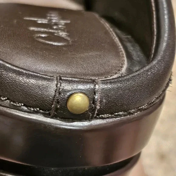 Cole Haan Calf Hair Clogs Mules Dark Brown Wmns Sz 9.5 - Picture 12 of 16